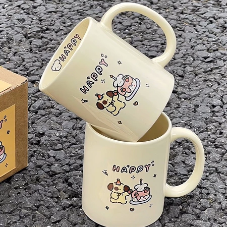 Ly thủy tinh đáng yêu văn phòng